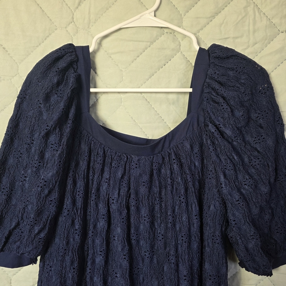 Anthropologie Maeve Eyelet Mid Dress Size Small - Picture 3 of 13